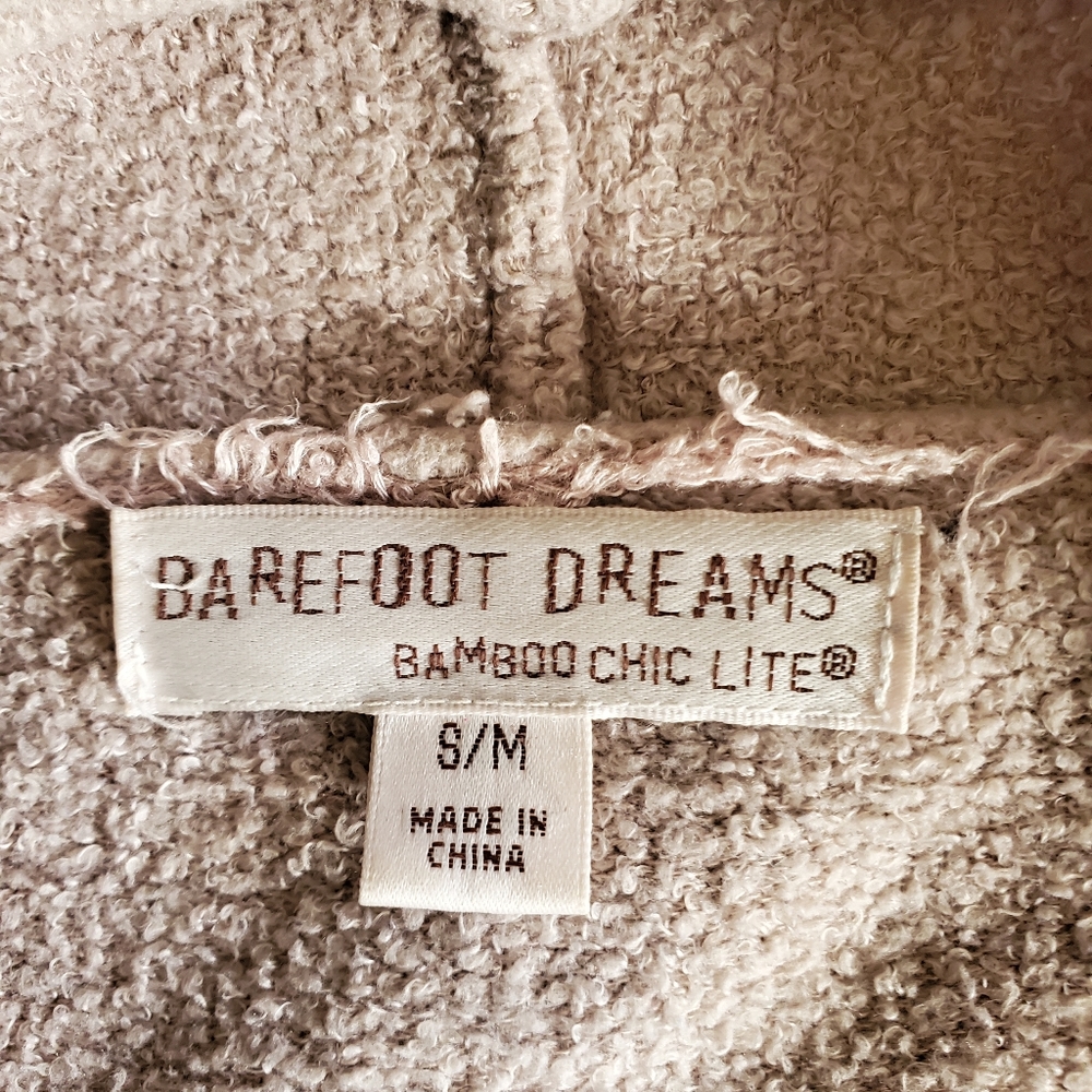 Barefoot Dreams Bamboo Chic Lite Calypso Wrap Cardigan Taupe Size S/M - Picture 5 of 6